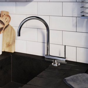 Mitigeur évier de cuisine "Edile" rabattable - Chrome