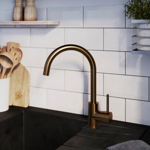 Mitigeur évier de cuisine "Katiki" - Laiton brossé