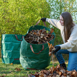 Sac Jardin Dechets Verts Sac De Jardin De Grande Capacité 670X770Mm,Sac À Feuilles Réutilisable