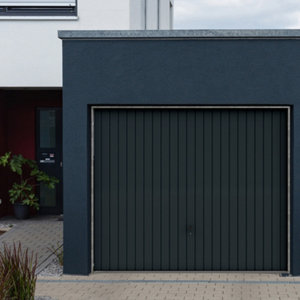 Porte de garage basculante 200 x 240 cm grise