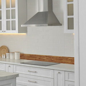 Crédence effet bois miel L.300 x H.20 cm x Ep. 8 mm