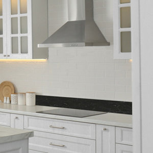 Crédence effet graphite mat L.300 x H.20 cm x Ep. 8 mm