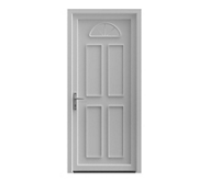 Porte entrée PVC blanc Dilys H. 215 x l. 90 droite