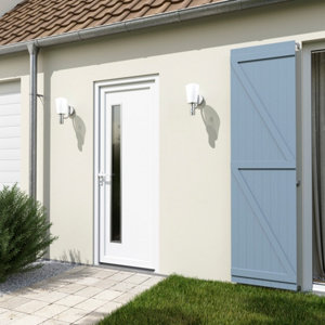 Porte entrée PVC blanc "Elen" H. 215 x l. 90 droite