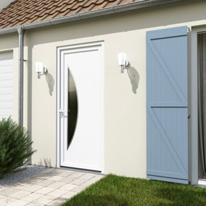 Porte entrée PVC blanc "Ferla" H. 215 x l. 90 droite