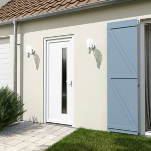 Porte entrée PVC blanc "Elen" H. 215 x l. 90 droite