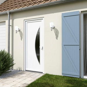 Porte entrée PVC blanc "Ferla" H. 215 x l. 90 droite