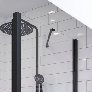 Barre de fixation noir "Calia" L. 70 cm