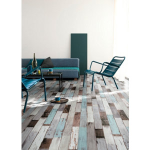 Lino sol PVC "Fisher bleu" 2m