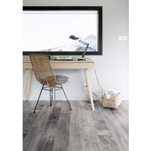 Lino sol PVC "Lewis gris" 4m