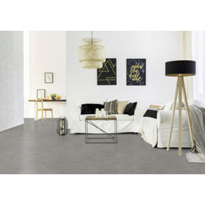 Lino sol PVC "Shade gris" 4m