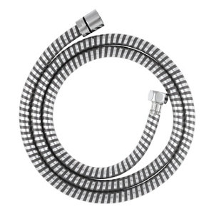 Flexible de douche PVC argent effet chromé universel 1,50 m