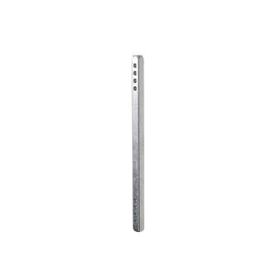 Carré pour poignée de porte percé "Edig" - H. 6 x L. 120 mm