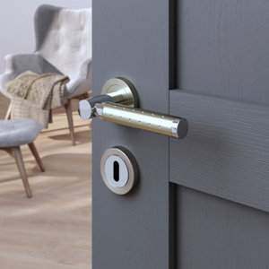 Ensemble de porte Rosace "Oric" avec trou pour clé