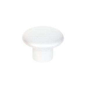 Bouton de meuble "Plastic" - Blanc - Ø 35 mm