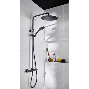 Colonne de douche thermostatique Wivine noir
