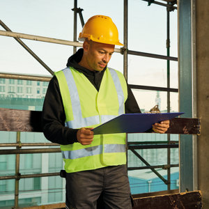 Gilet de sécurité haute visibilité jaune taille L