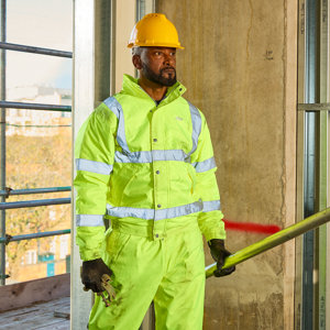 Veste de travail haute visibilité jaune taille L