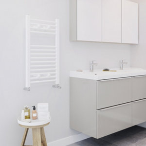 Sèche-serviettes plat et compact blanc - 272 W