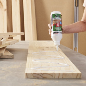 Colle à bois D3 intérieur/extérieur blanche - bouteille 500 ML