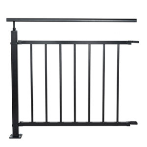 Kit balustrade noir additionnel H. 1 m x L. 100 cm