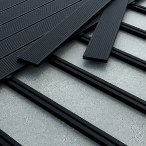 Lame de terrasse composite "Neva" gris