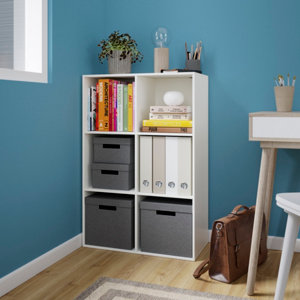 Cube 6 cases blanc "Maxius"