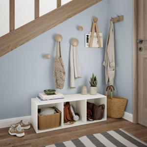 Cube 3 cases blanc Maxius