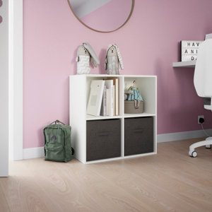 Cube 4 cases blanc Maxius