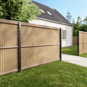 Panneau grillage rigide gris Louga – H. 153 cm