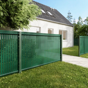 Panneau grillage rigide vert Louga – H. 123 cm