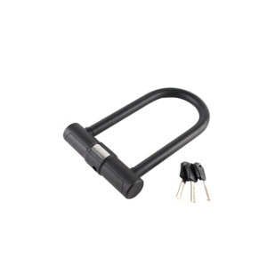 Antivol en U à combinaison en acier trempé pvc noir 20 cm x 10 cm