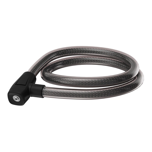 Lot De 2 Câbles Antivol LIANCHEN, 3 Mm X 2 M, Avec Cadenas à Code, Acier Inoxydable, PVC, Argent + Noir