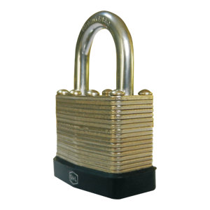Cadenas laminé acier argent noir 5,35 cm hauteur anse 1,75 cm