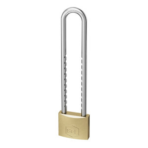 Cadenas laiton anse réglable acier trempé 5x3,9 cm avec 2 clés