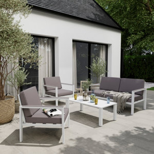 Salon de jardin en aluminium pour 4 personnes "Azalis"