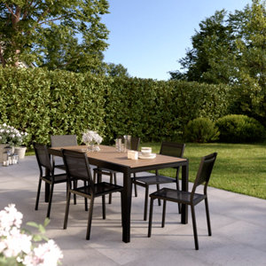 Table aluminium "Asara" extensible