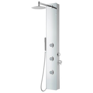 Colonne de douche hydromassante miroir 