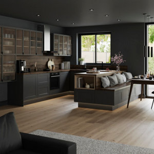 Plinthe "Florie"anthracite mat - L. 2.4m x - H. 15cm