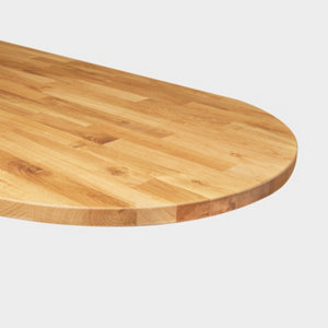 Plan de travail snack "Kava" chêne massif - L. 180 x P. 62 x Ép. 2,6 cm