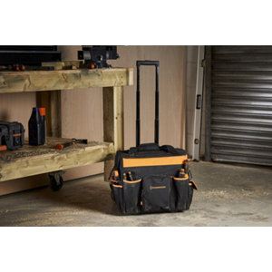 Sac à outils à roulettes - H. 41,5 x L.46 x l.24 cm