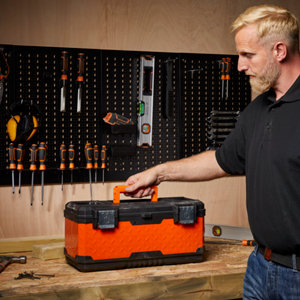 Boîte à outils en métal/plastique 50 cm