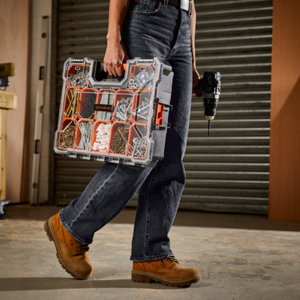 Mallette robuste 12 compartiments L. 44,5 x l. 35,5 cm