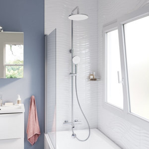 Colonne de douche et bain thermostatique "FARA" chrome