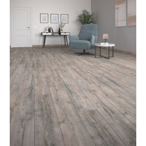 Sol stratifié "Saloon" couleur imitation bois naturel - Ep. 8MM AC4