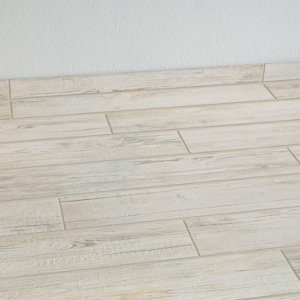 Plinthe pour carrelage de sol intérieur "Alicia" blanc - l. 7,5 x L. 90 cm