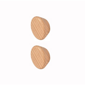 2 boutons de cuisine ronds 3cm bois "RUTA"