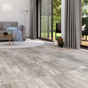 Carrelage de sol intérieur "Lili" gris - l. 60 x L. 60 cm