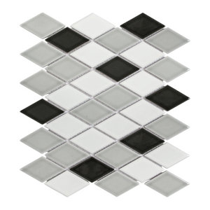 Mosaïque "FADO" blanc - l.26,6 x L.30,75 cm.