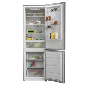 Réfrigérateur/congélateur pose libre en inox 70/30 - 310 L